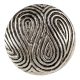 Press Plate Compact Antique Silver Aluminium Cabinet Knob